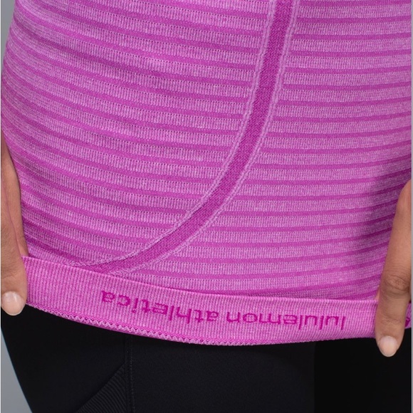 Lululemon Run: Swiftly Tech Tank Rugby Stripe Tonal Heathered Ultra Violet 4 - Picture 4 of 13